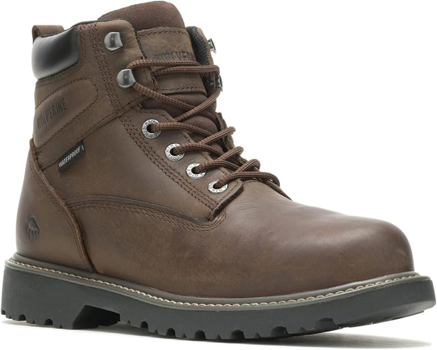 Wolverine Men’s Floorhand Waterproof 6” Steel-Toe Work Boot | Amazon (US)