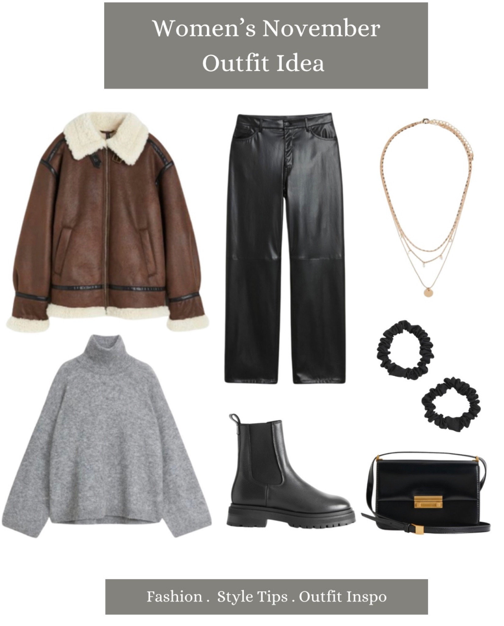 #fashion #fashionista #outfits #outfitideas #outfitinspo #style #styletip #fashiontrend #winterfashion #fauxleathertrousers #womensfashiontrends #november #ootd #ootdfashion #chelseaboots #crossbodybag  

#LTKstyletip #LTKSeasonal #LTKU
