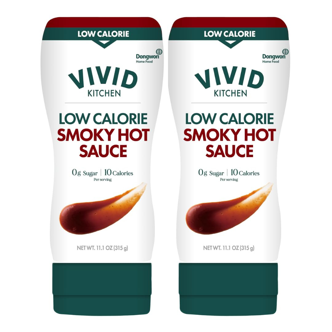 VIVID KITCHEN Low-Calorie Mustard Sauce - 2 Pack - Low Sugar, 10 Cal/Serving - Allulose Sweetened... | Amazon (US)