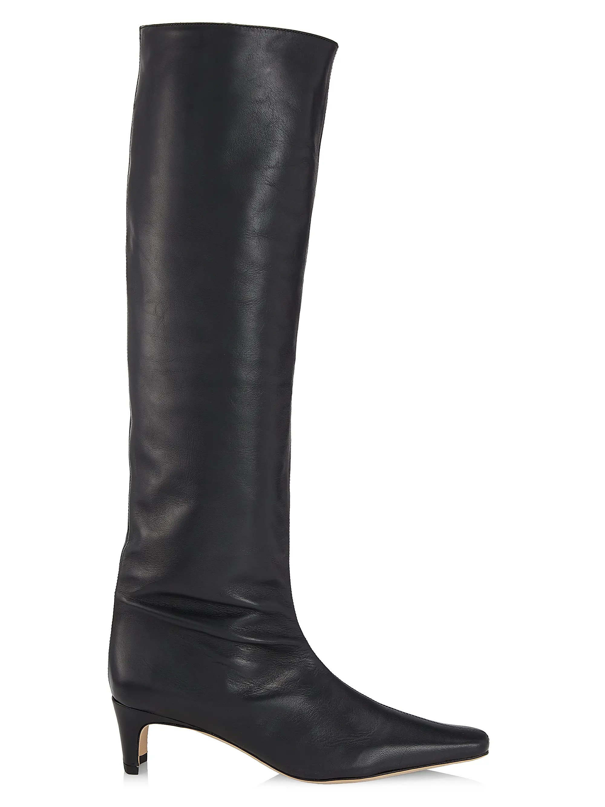 Staud Wally Leather Knee-High Boots | Saks Fifth Avenue | Saks Fifth Avenue