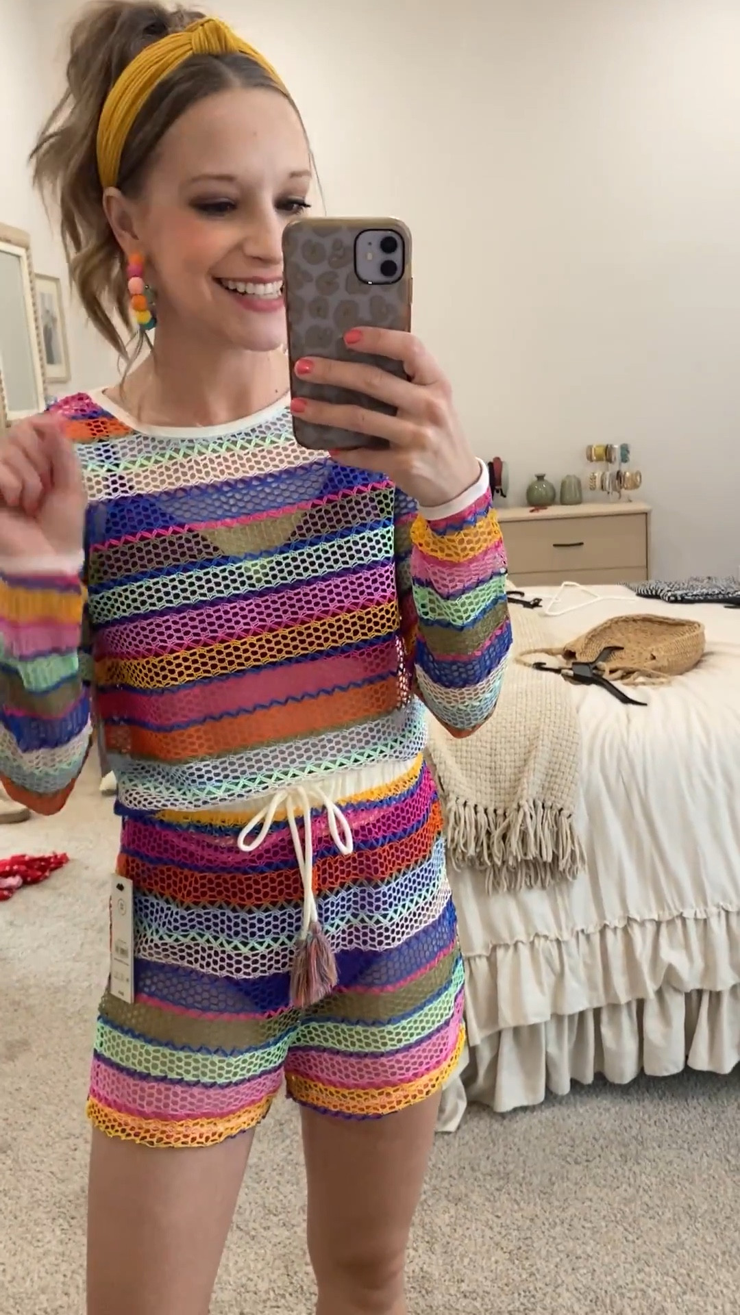 Walmart swimsuit coverup! Colorful crochet swimsuit cover up 