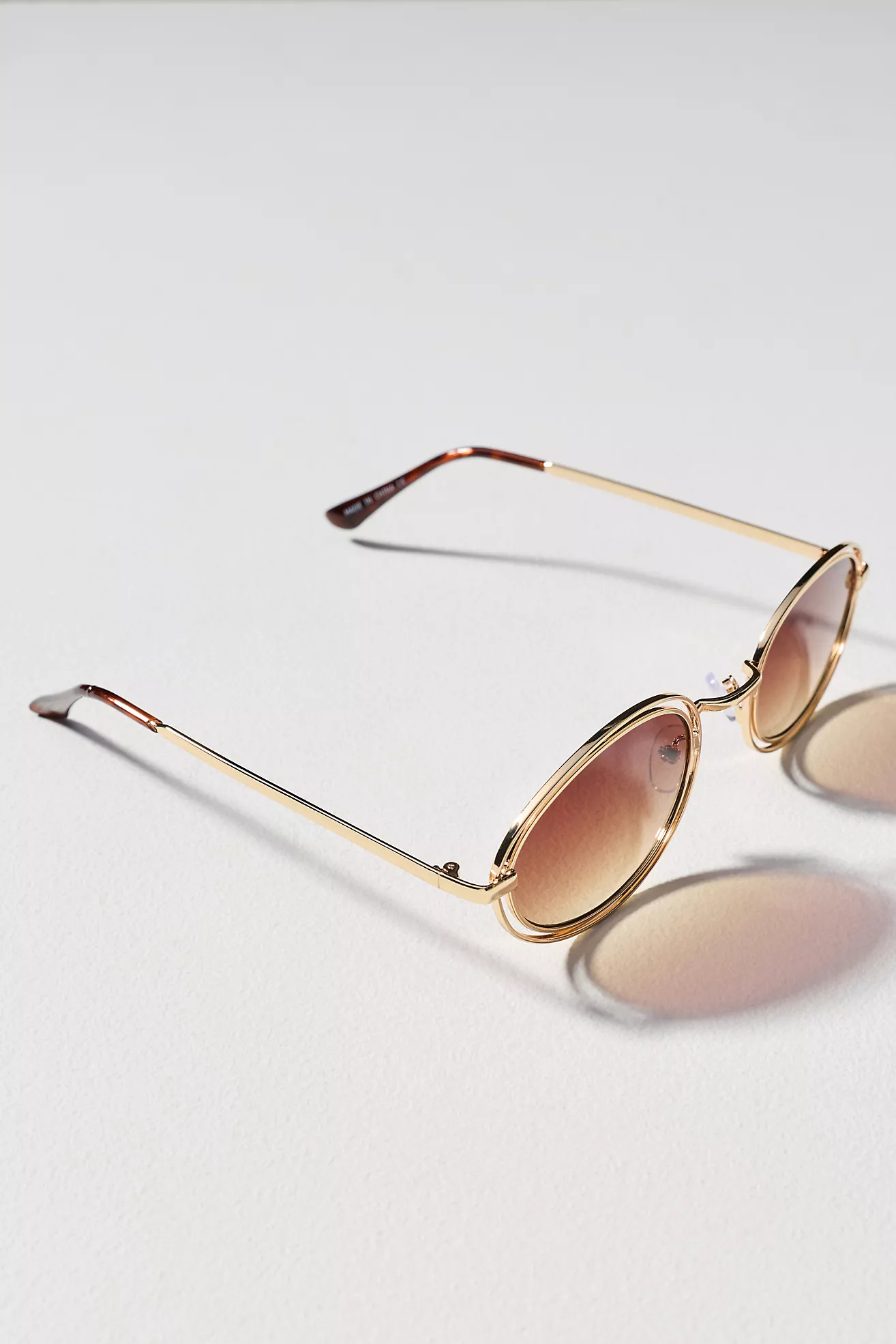 I-SEA Oval Rim Sunglasses | Anthropologie (US)