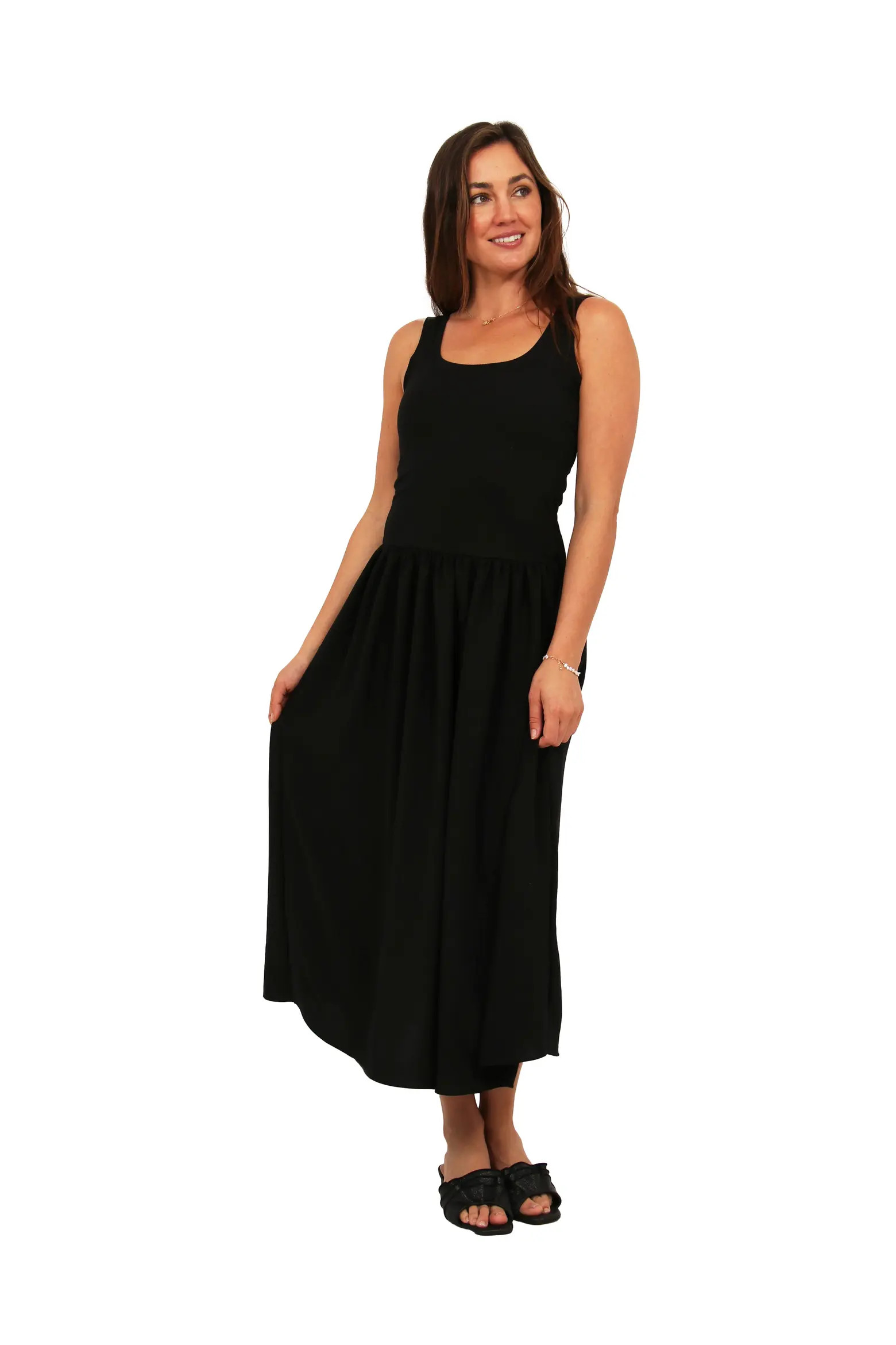Womens Essential Sleeveless Scoop Neck A-Line Pocket Maxi Dress (Women) | Nordstrom | Nordstrom
