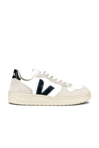 Veja V-10 Sneaker in White & Nautico from Revolve.com | Revolve Clothing (Global)