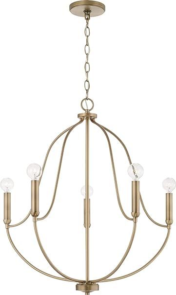 HomePlace Lighting 447051AD Madison Classic Traditional Chandelier, 5-Light 300 Total Watts, 27" ... | Amazon (US)
