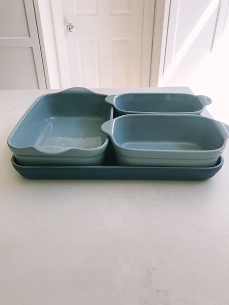 Our place Ovenware set. The best kitchen essential! It replaces your griddle, roasting pan, lasagna pan, baking dish, casserole dish, etc. this oven pan set comes with an oven safe griddle, tiny baking pan, side baking pan, and the main baking dish, and silicone nonstick mat. 
The perfect gift for the cook! 

#LTKstyletip #LTKhome #LTKfamily