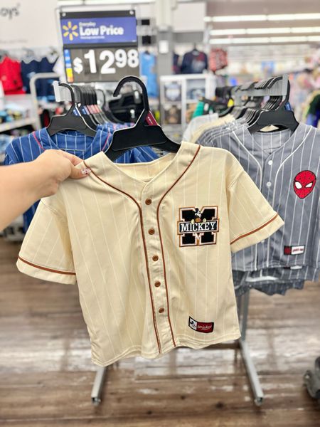 $12.98 Character baseball jerseys for boys😊