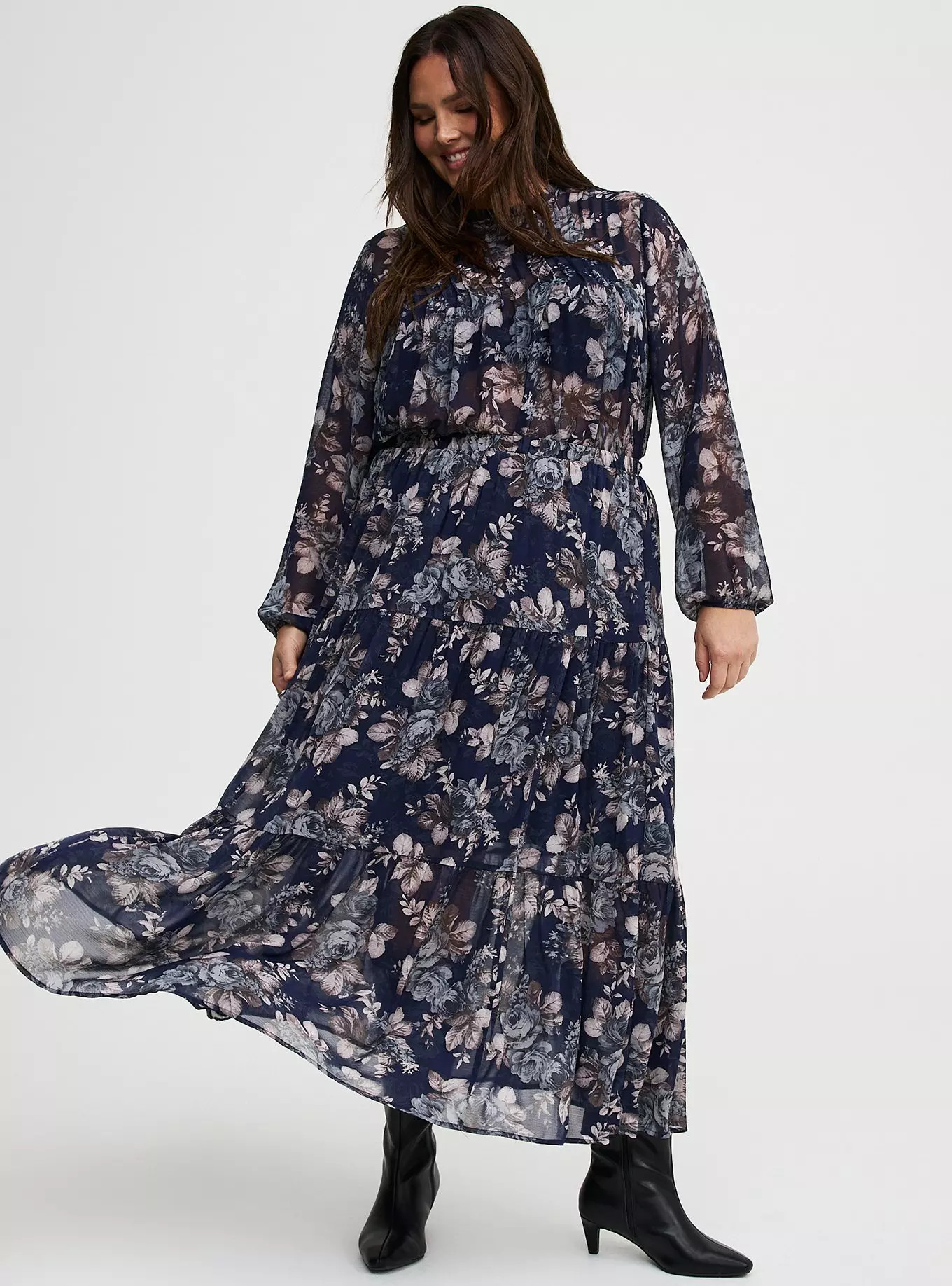 Chiffon Tiered Maxi Skirt | Torrid (US & Canada)