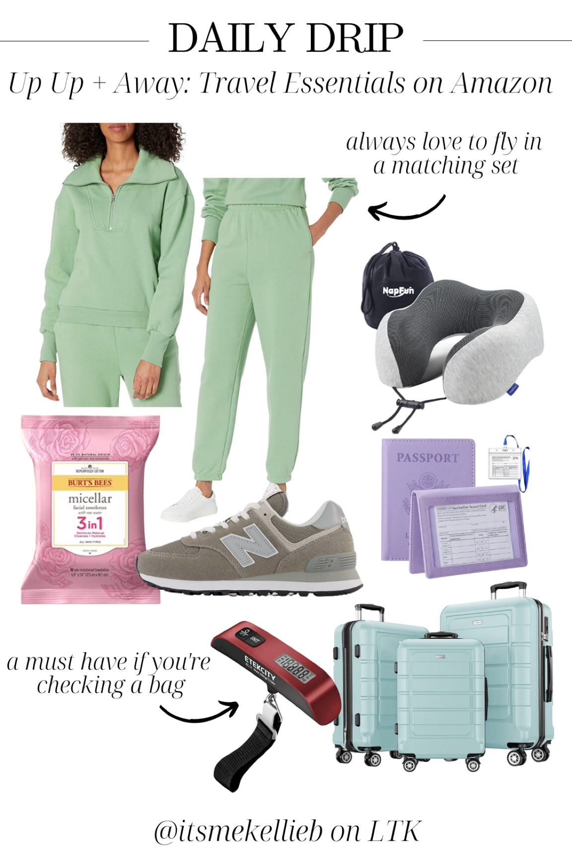 Travel must haves | Amazon travel essentials | flying matching set | sneakers | luggage 

#LTKstyletip #LTKtravel #LTKcurves
