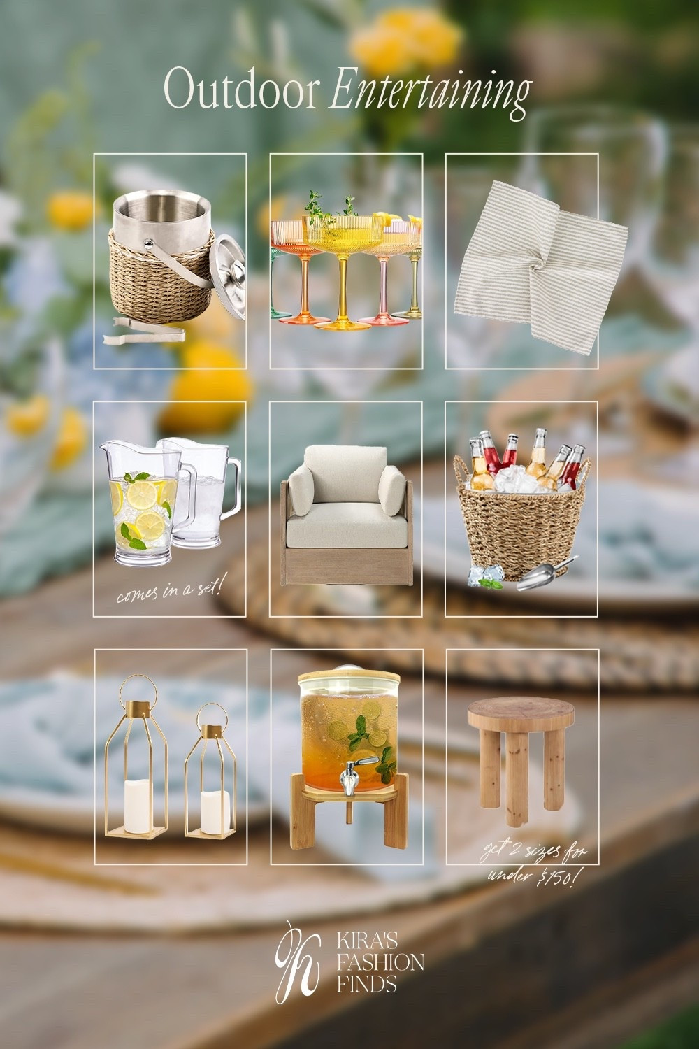 Scroll to shop! ✨ Outdoor entertaining favorites.

Desliza para comprar. ✨ Favoritos para disfrutar al aire libre.

📲 Download the free LTK app & follow me @kirasfashionfinds to shop all my daily finds.

#LTKHome #LTKSeasonal #LTKvlog