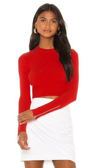 Camila Coelho Monroe Sweater in Red Orange from Revolve.com | Revolve Clothing (Global)