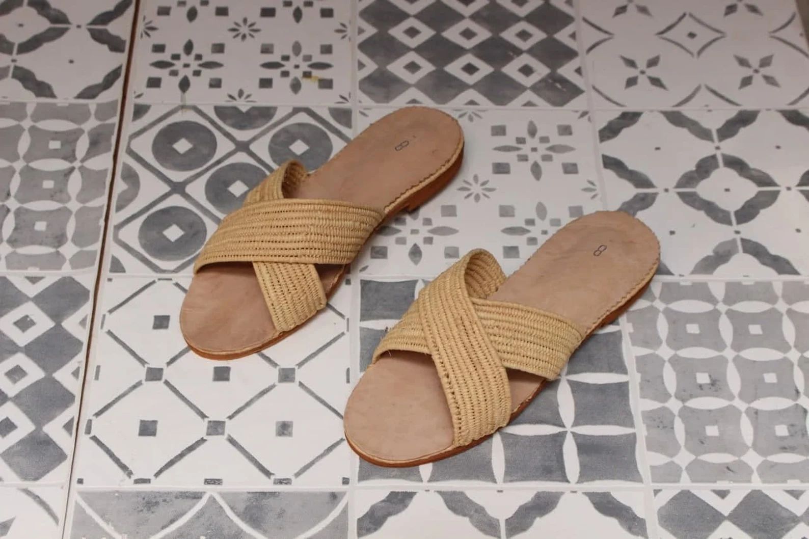 Natural Raffia Sandals Moroccan Raffia Shose Bohemian Shoes | Etsy UK | Etsy (UK)