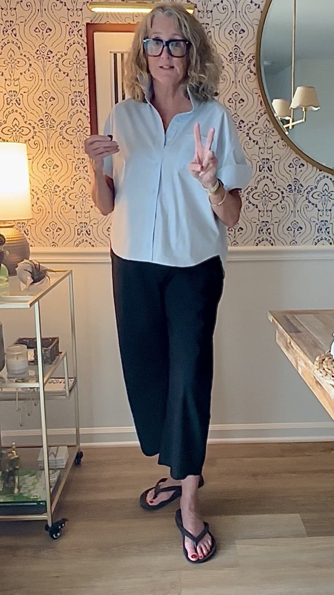 Love this cotton top with shirring and grosgrain ribbon detail, and these wash and wear barrel leg pants are great for travel

#LTKmomlife #LTKOver40 #LTKTall