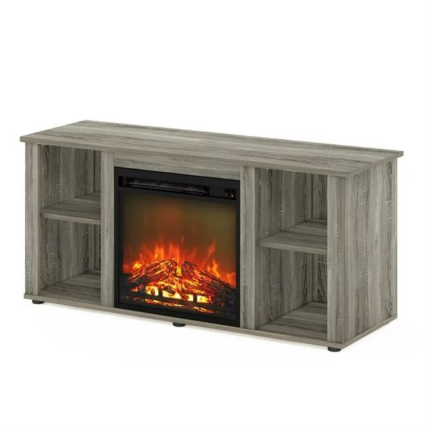 Furinno Jensen Fireplace TV Stand for TVs up to 55" | Walmart (US)