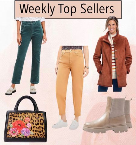 Sharing the Top 5 Best Sellers that you all loved last week. So many great fall and winter wardrobe essentials. 

Tip 5 best sellers, Top 5 picks, Brighton statement bag, fall boots, statement Shacket, fall pants, loft pants


#LTKover40 #LTKshoecrush #LTKstyletip