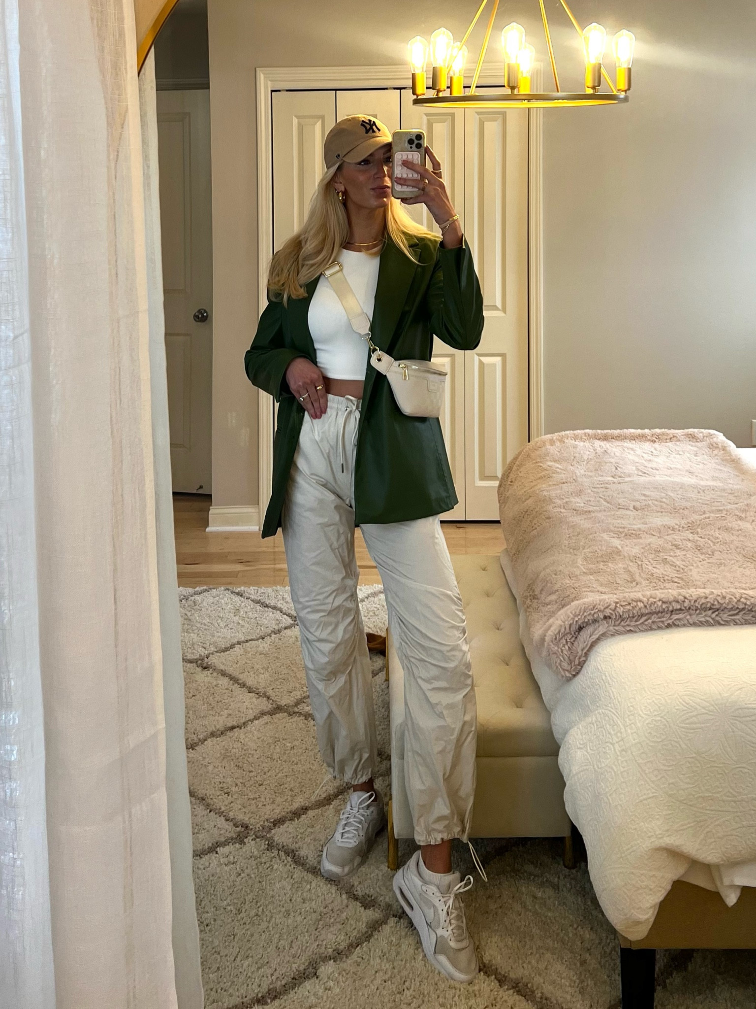 Spring wardrobe basics 
- cargo pants abercrombie size small long 
- jacket nasty gal similar ones code SAVVYBLONDEE 
- shoes and tee Amazon fashion 

#LTKunder100 #LTKstyletip #LTKSeasonal