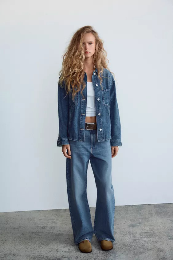 TRF MID-RISE BAGGY JEANS | Zara US