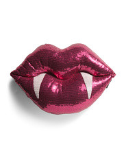 Shaped Vampire Lips Halloween Pillow | Marshalls