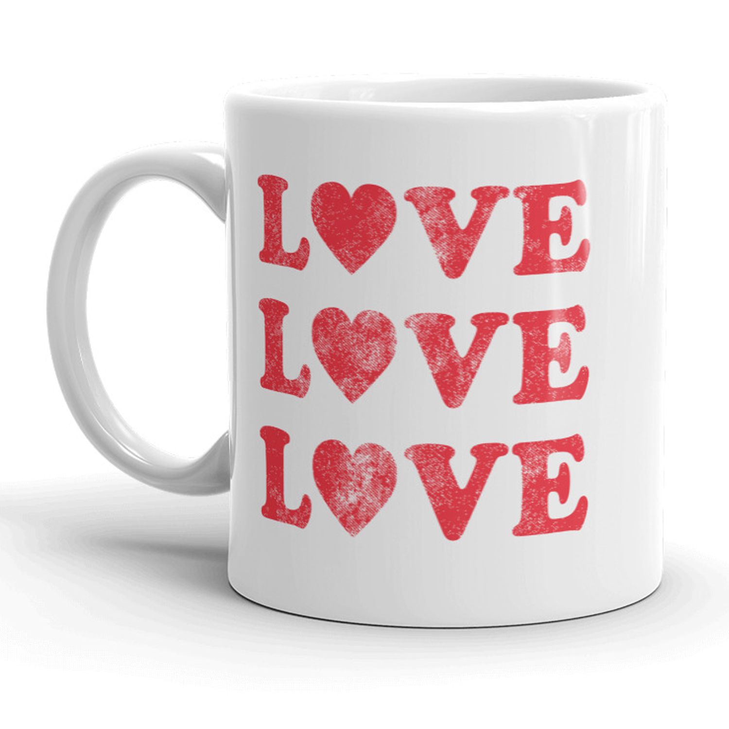 Love Love Love Mug Cute Valentines Day Coffee Cup - 11oz - Walmart.com | Walmart (US)