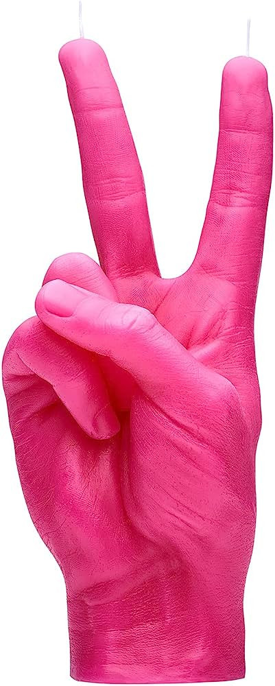 CandleHand Hand Gesture Candle Peace Sign - Big Real Hand Size 6.7 x 4.3 x 2.4 inches - Handmade ... | Amazon (US)