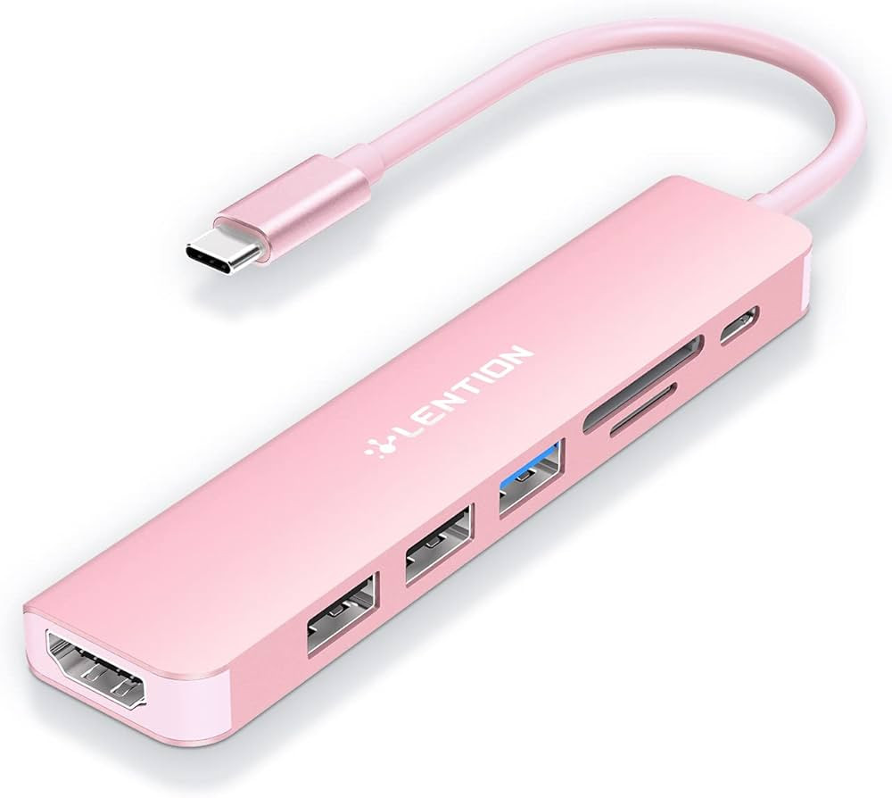 LENTION USB C Hub with 100W Charging, 4K HDMI, Dual Card Reader, USB 3.0 & 2.0 Compatible MacBook... | Amazon (US)