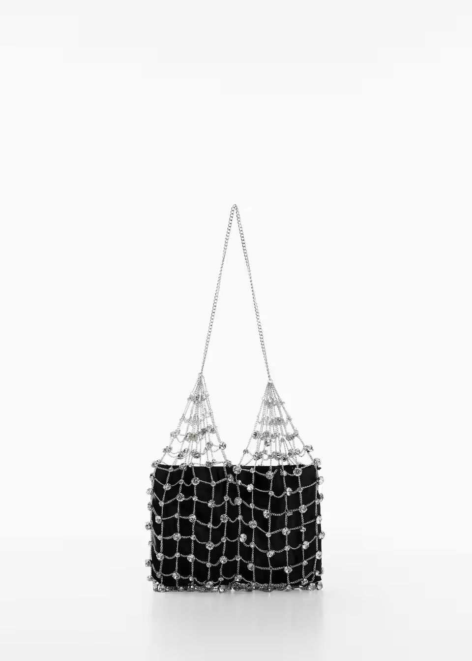 Metallic mesh bag | MANGO (US)