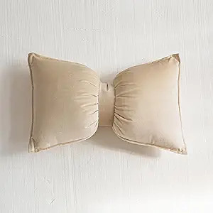 Bow Pillow Bow Shaped Throw Pillow Super Soft Velvet Bow Shaped Pillow Decorative Pillow for Bed ... | Amazon (US)
