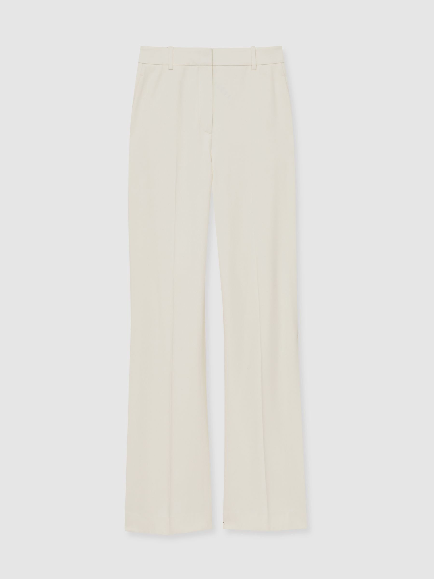 Reiss Wide-Leg Tailored Trousers in Cream - REISS | Reiss UK