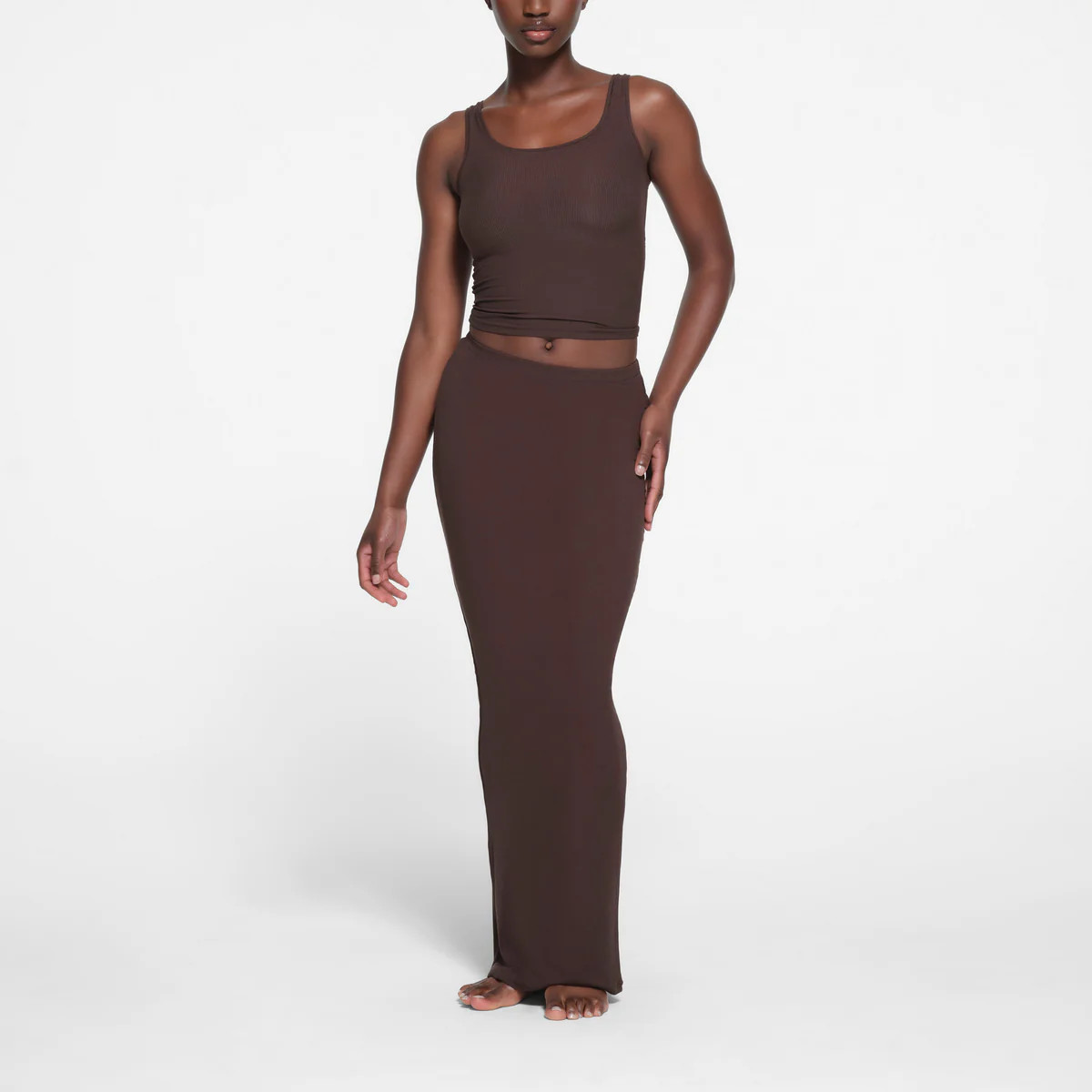SOFT LOUNGE LONG SKIRT | PHOENIX | SKIMS (US)