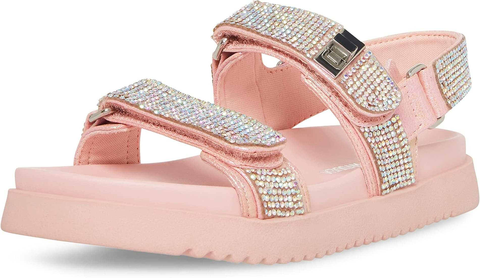 Steve Madden Girls Shoes Unisex-Child Mona Flat Sandal | Amazon (US)