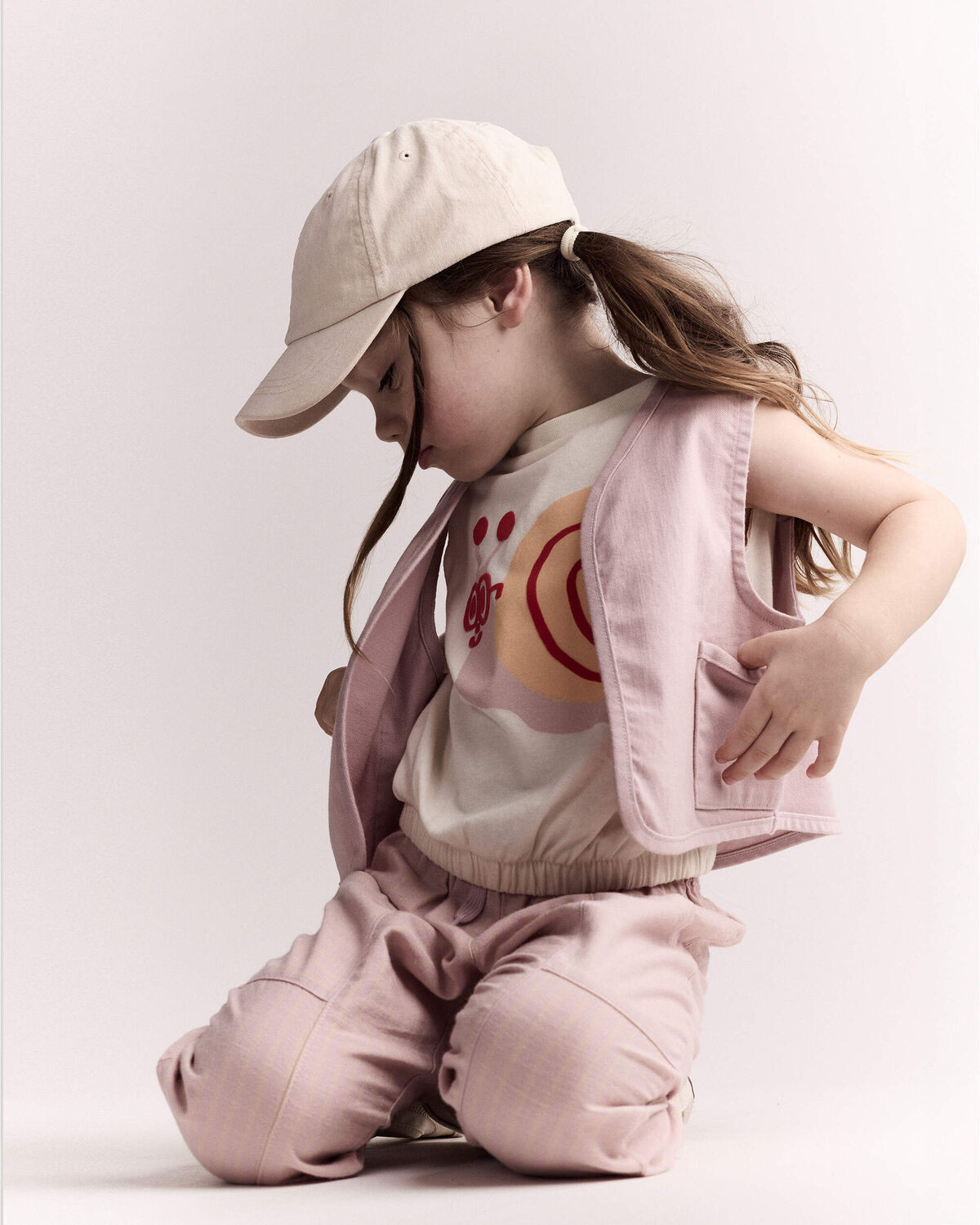 Toddler Girl Cropped Vest with Otter Pockets - Light Pink - Otter Avenue | Carter's | Carter's Inc