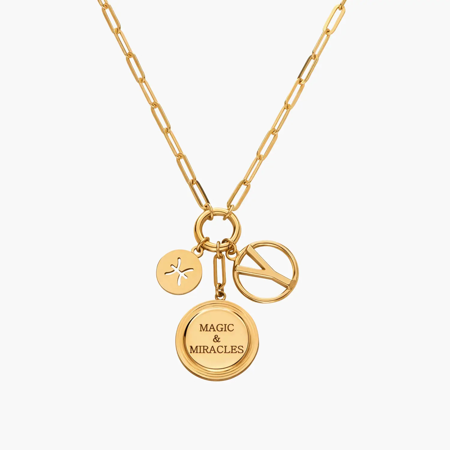 A Charmed Life Necklace- Gold Vermeil | Oak & Luna (US)