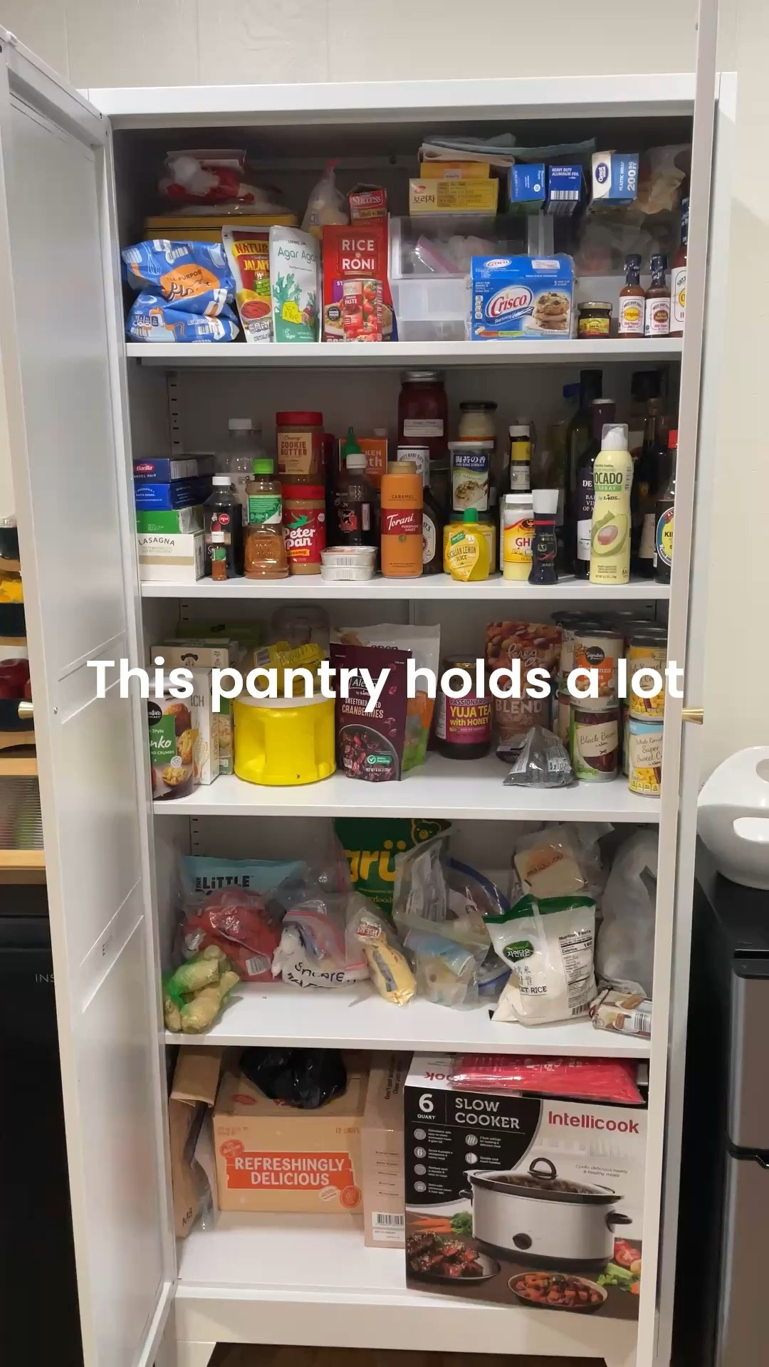 This pantry holds a lot! 