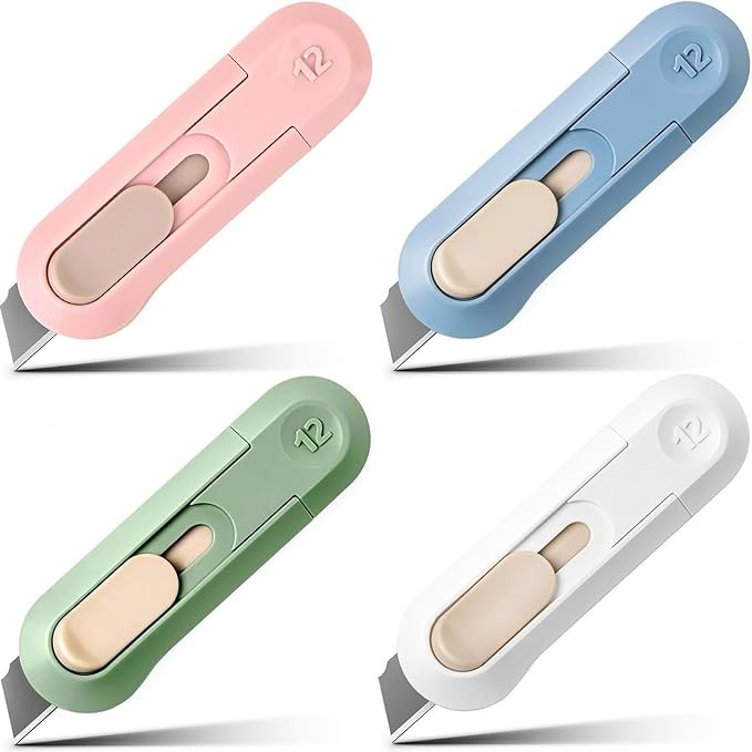 Box Cutter,Retractable Box Opener, Package Opener, Easy Slide Retractable Cute envelope opener fo... | Amazon (US)