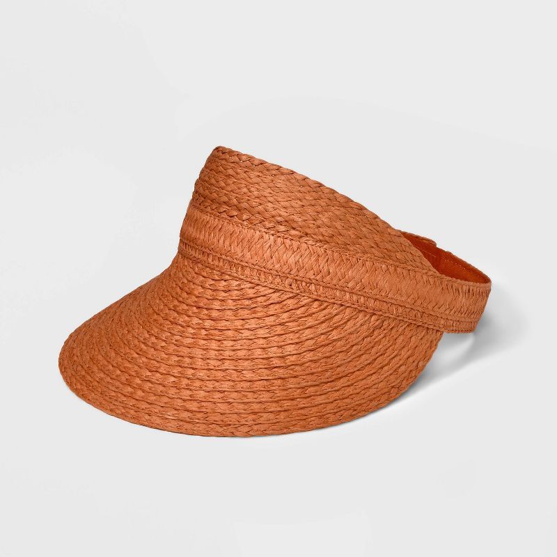 Braided Straw Visor Hat - A New Day™ | Target