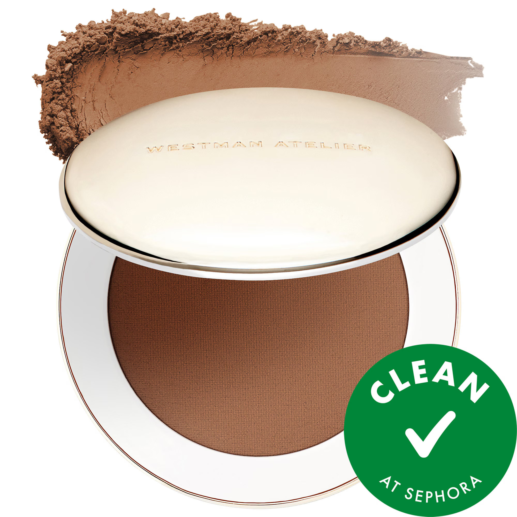 Westman Atelier Vital Pressed Skincare Blurring Talc-Free Setting Powder Café 0.17 oz / 5 g | Sephora (US)