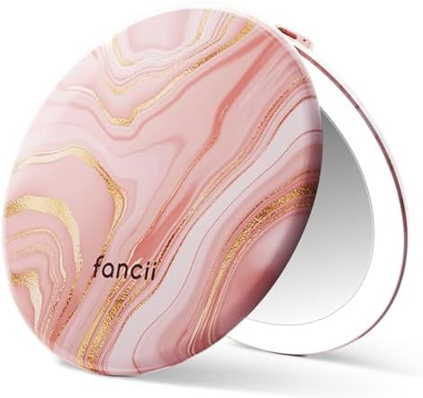 Fancii Taylor LED Lighted Travel Makeup Mirror, Rechargeable, 10x /1x Magnifying, Tru-Glow Lighti... | Amazon (US)