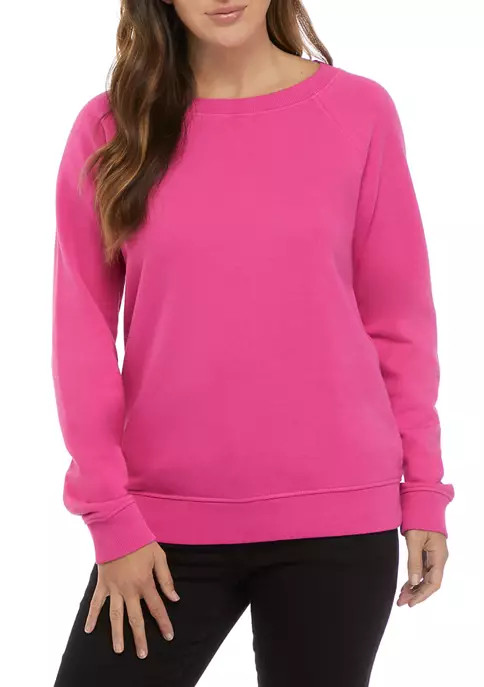Women's Long Sleeve Bow Back Sweatshirt | Belk