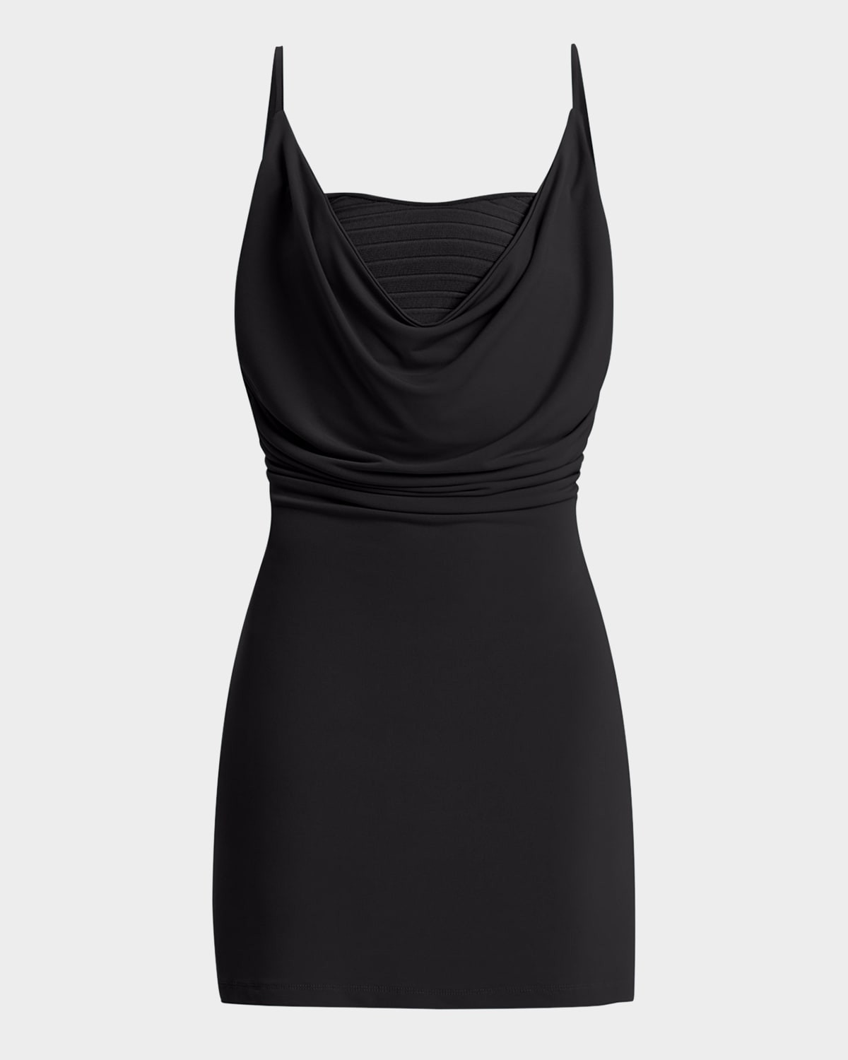 Elizabeth Cowl-Neck Sleeveless Mini Dress | Neiman Marcus