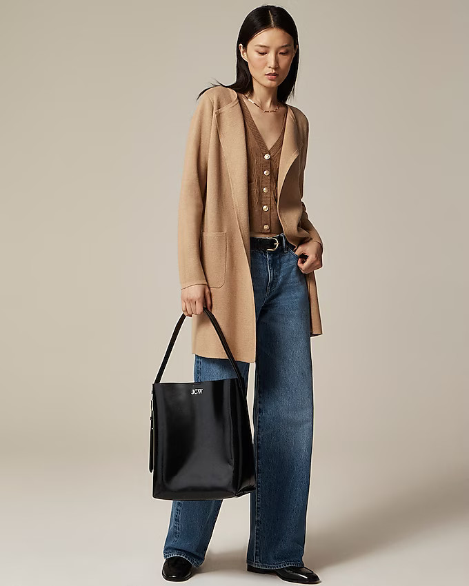 Juliette collarless sweater-blazer | J. Crew US