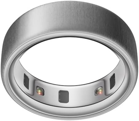 Oura Ring 4 - Brushed Silver - Size 8 - Size Before You Buy | Amazon (US)
