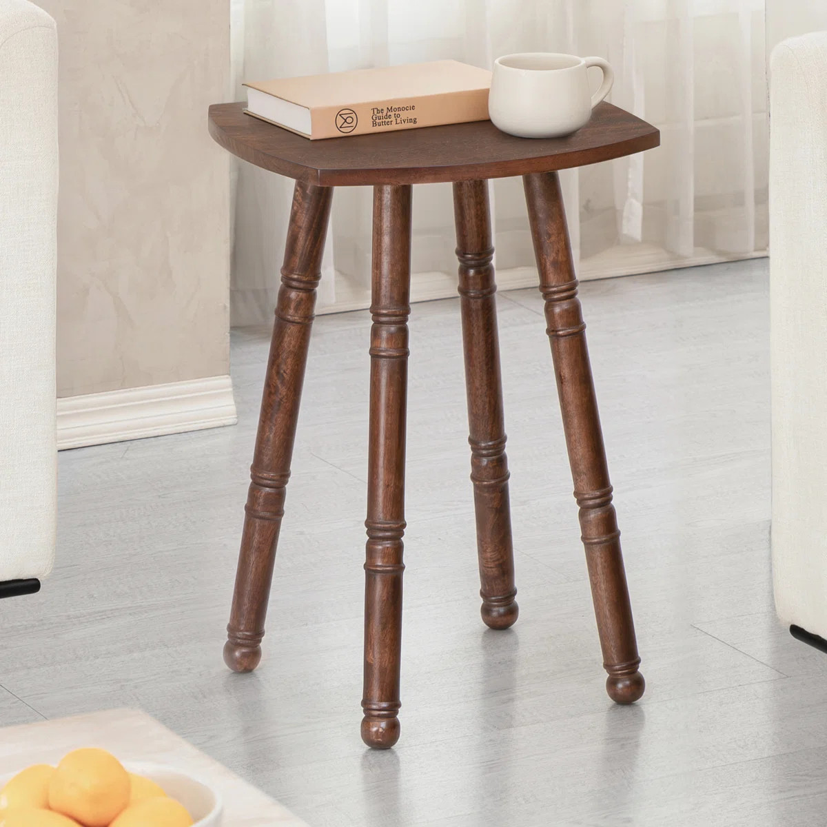 Cinta Solid Wood End Table with Paddle Shaped Top | Wayfair North America