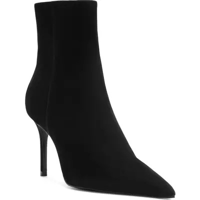 Schutz Mikki Mid Pointed Toe Bootie in Military Green at Nordstrom, Size 7 | Nordstrom