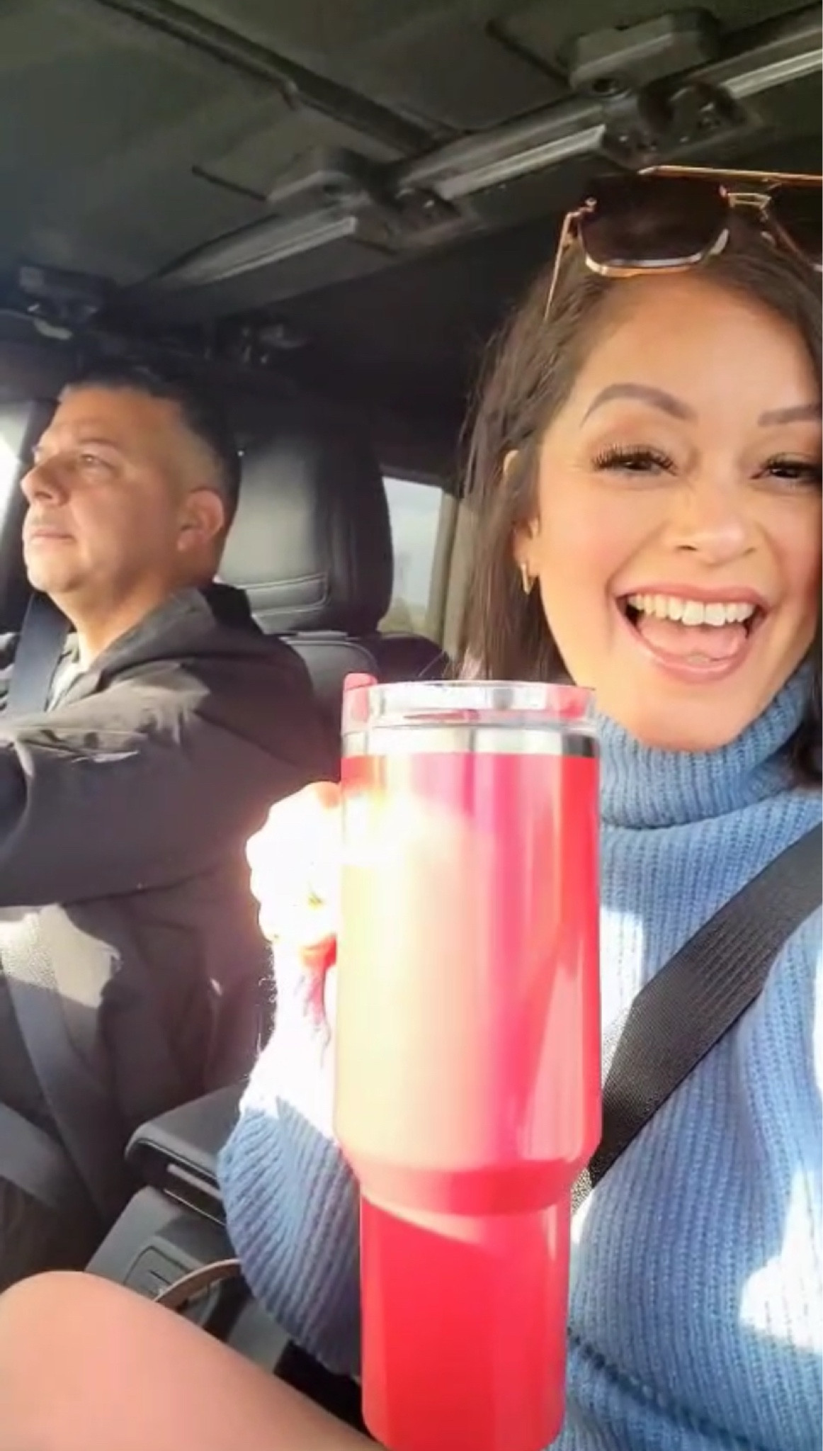 The best road trip mug! Wearing a small in the dress. Super cozy
 #holidayoutfit
#sweaterdress

Boots run tts

#LTKGiftGuide #LTKHoliday #LTKSeasonal