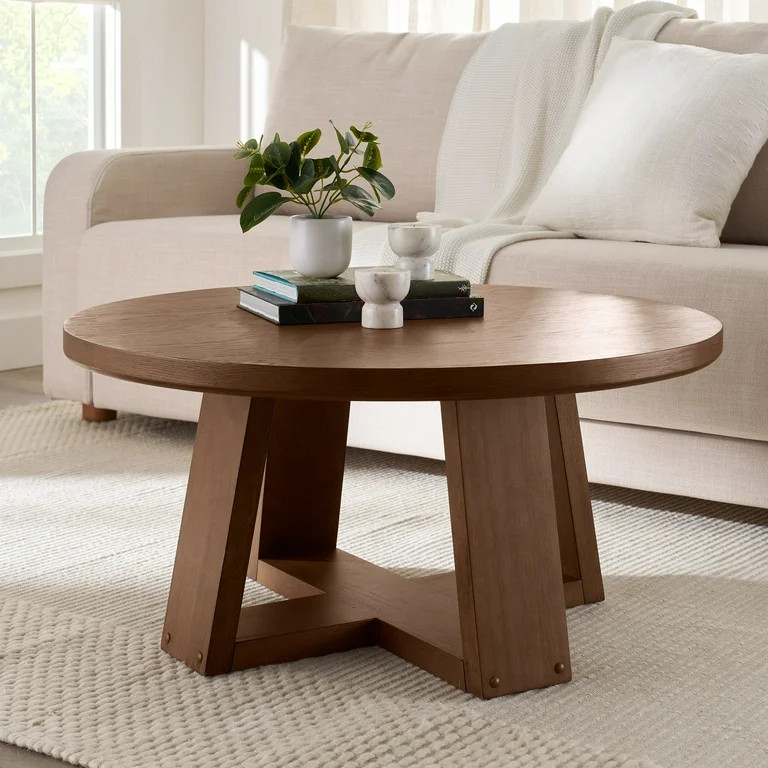 Better Homes & Gardens Ezra Coffee Table, Walnut finish | Walmart (US)