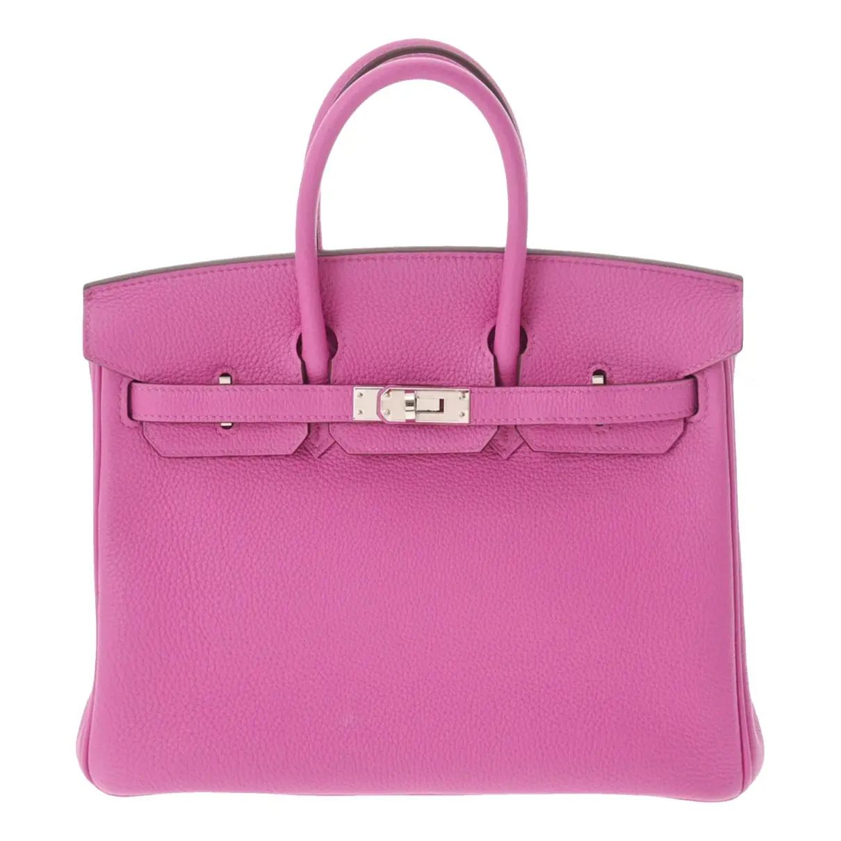 Birkin 25 leather handbag Hermès Pink in Leather - 43715271 | Vestiaire Collective (Global)