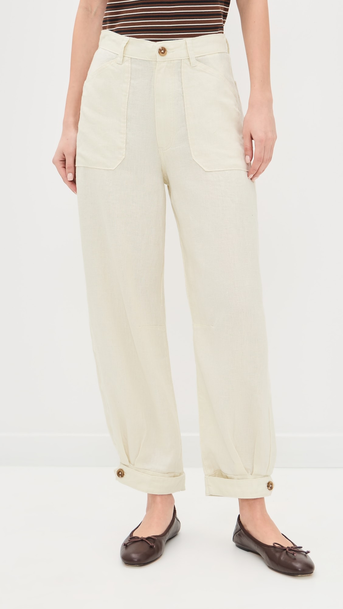 Taylor Relaxed Barrel High Rise Ankle Trousers | Shopbop
