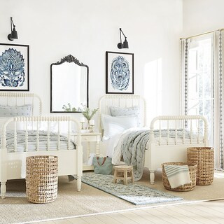 Josie Woven Baskets Handwoven Water Hyacinth with Metal Wire Frame & Open Handles | Ballard Designs, Inc.