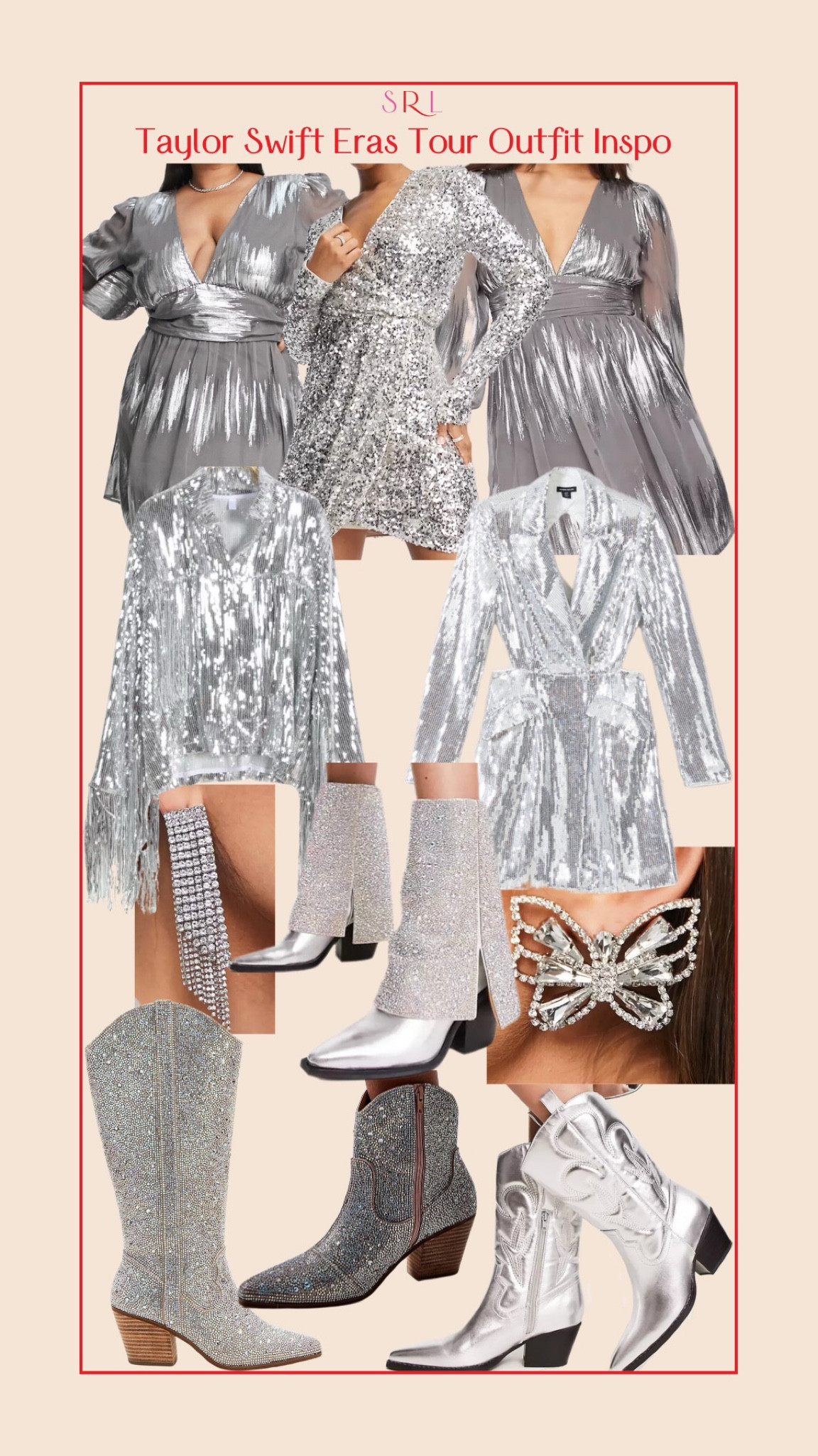 Taylor Swift Eras Tour silver inspo! 

#LTKcurves #LTKFestival #LTKFind