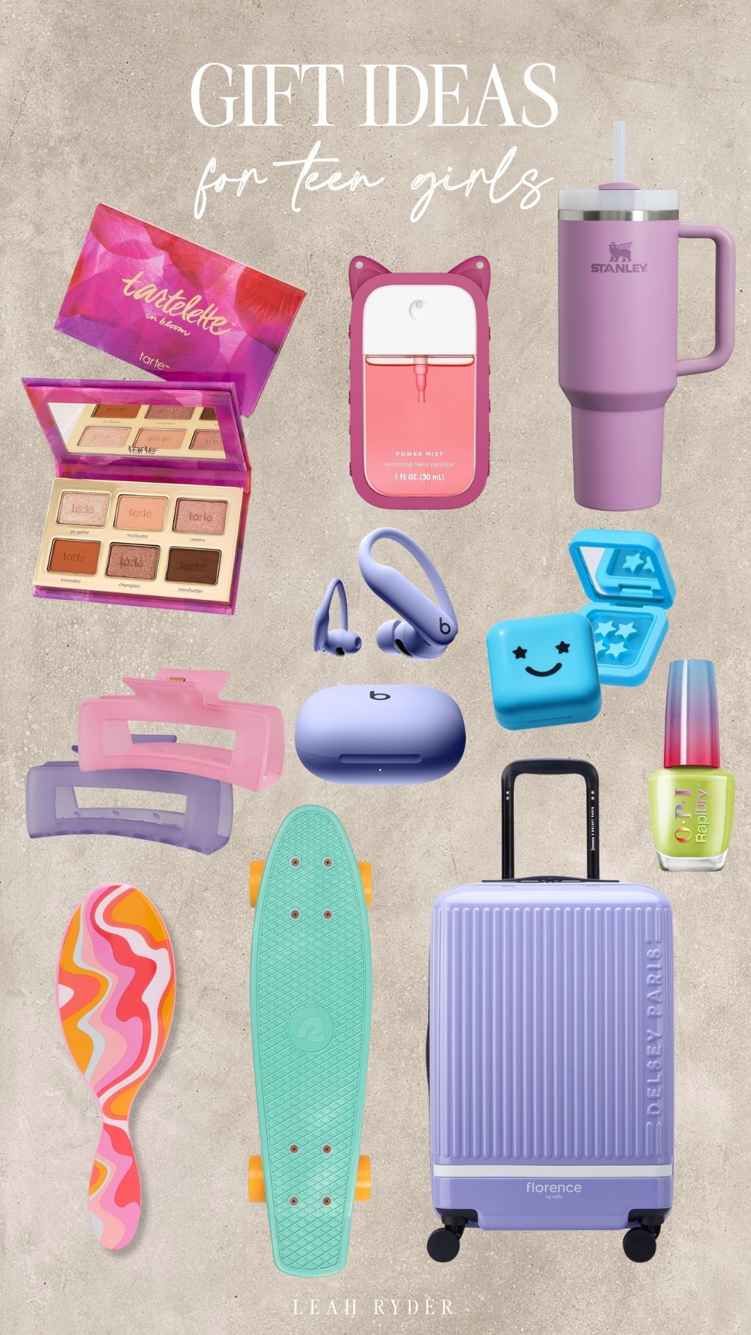 This teen girl gift guide includes aesthetic beauty gifts, trendy accessories, and top-rated tech teens actually want. Popular teen girl gifts like the Stanley tumbler, Beats wireless earbuds, and Tarte eyeshadow make shopping simple. Cute stocking stuffers such as hair claws, mini perfumes, and nail polish fit every budget. These gift ideas for teen girls are affordable, fun, and perfect for Christmas or birthdays.


#LTKHoliday #LTKGiftGuide #LTKKids